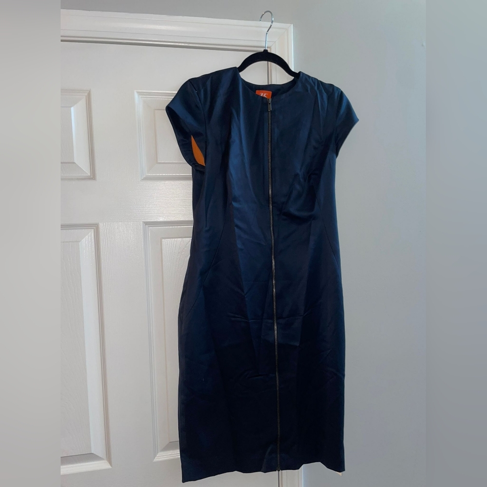 Blue midi dress